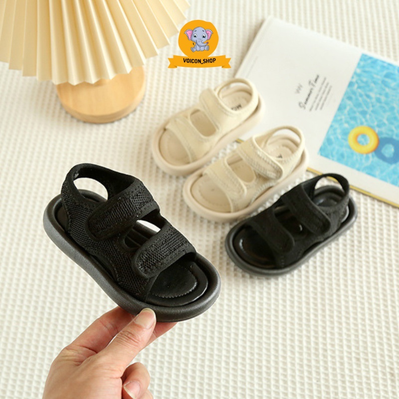 Dép Quai Hậu Bé Trai Bé Gái, Sandal Quai Dán Cao Cấp Đế Mềm Chống Trơn Trượt | V127