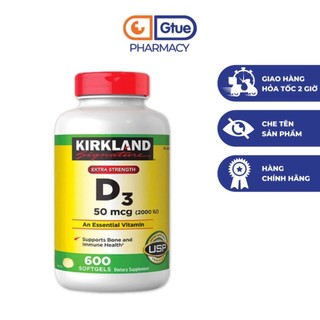 Kirkland signature vitamin d3 2000iu 600 viên - tăng hấp thụ canxi mỹ hoa bằng việt mỹ