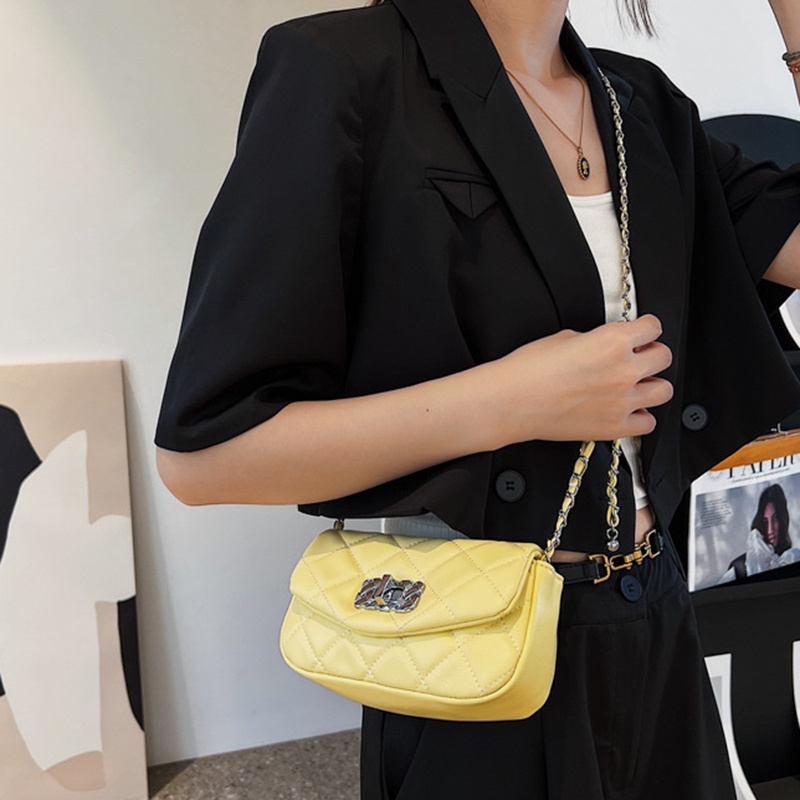 Túi Đeo Vai Dây Xích Hình Thoi Phong Cách Hàn Quốc Cổ Điển Thời Trang Cho Nữ