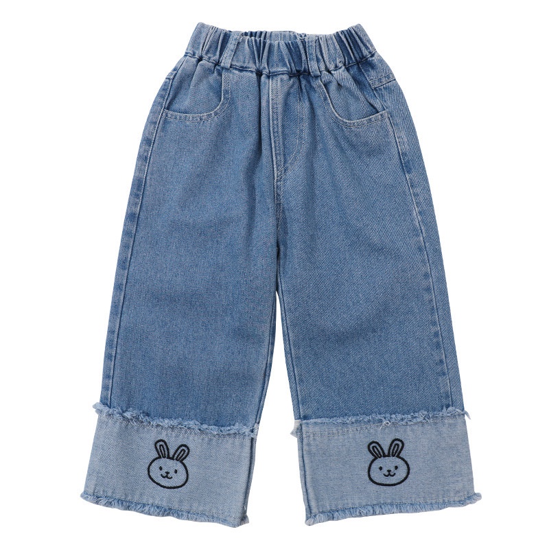 CATIMINI Quần jeans Ống Rộng Phong Cách Phương Tây Cho Bé Gái