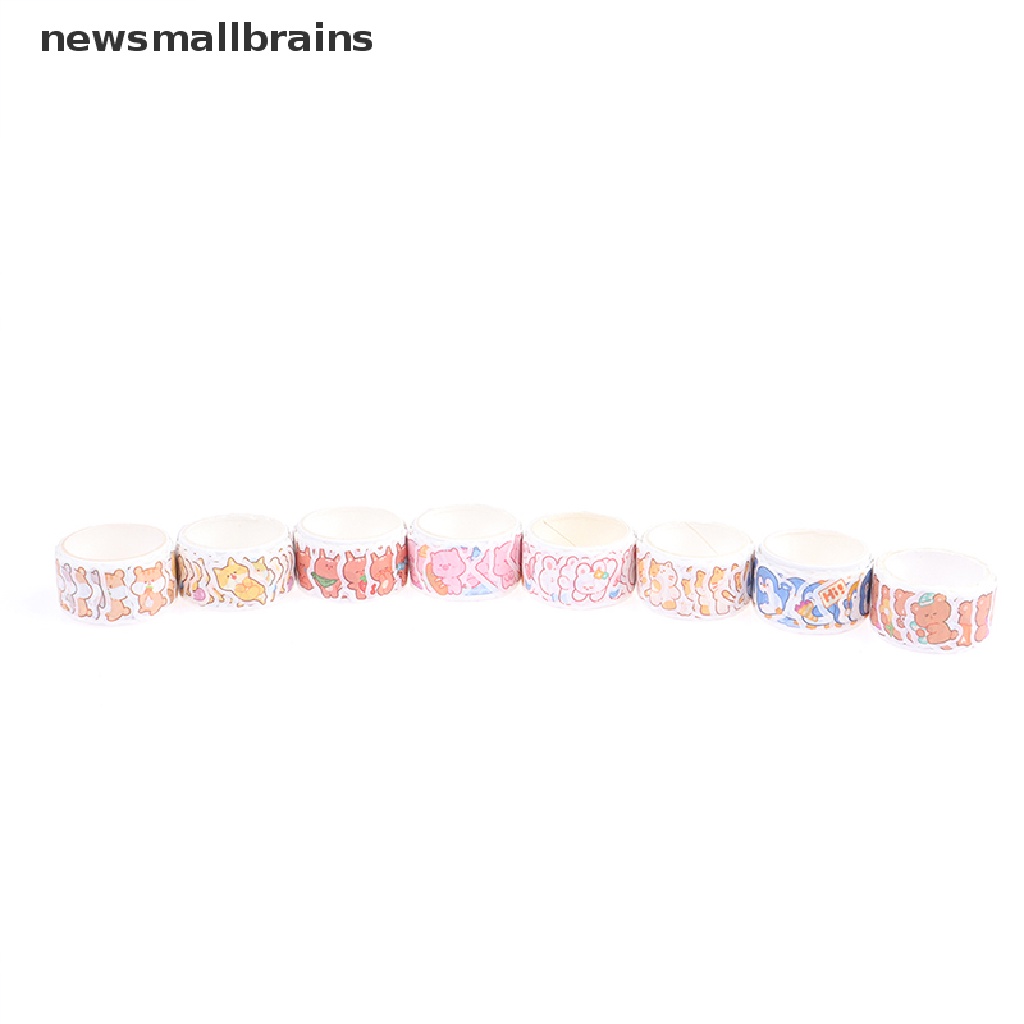 Cuộn 100 Băng Dính Washi Hình Thú Hoạt Hình Dễ Thương