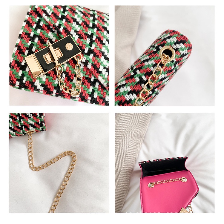 Túi Đeo Chéo Vai Kiểu Ren Đơn Giản Thời Trang Sành Điệu Cho Nữ