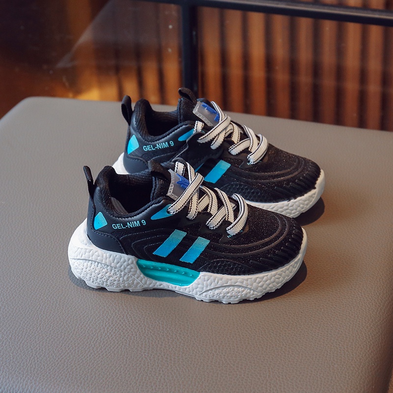Giày Sneaker Phối Lưới Thoáng Khí Chống Trượt Thời Trang Xuân Thu 2023 Cho Bé