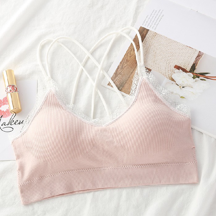 Áo lót Không Gọng Dây Chéo Lưng Gợi Cảm