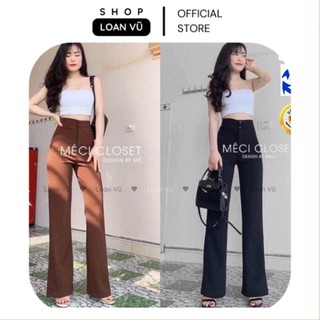 Quần ống loe cạp cao 2 cúc Loan Vũ MS1234