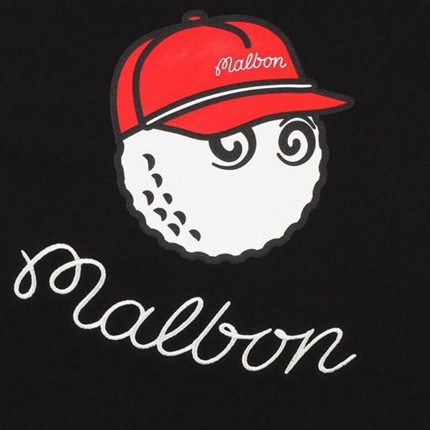 Áo Thun cotton Malbon Cổ Tròn Ngắn Tay In Họa Tiết Đánh Golf Cho Nam Nữ