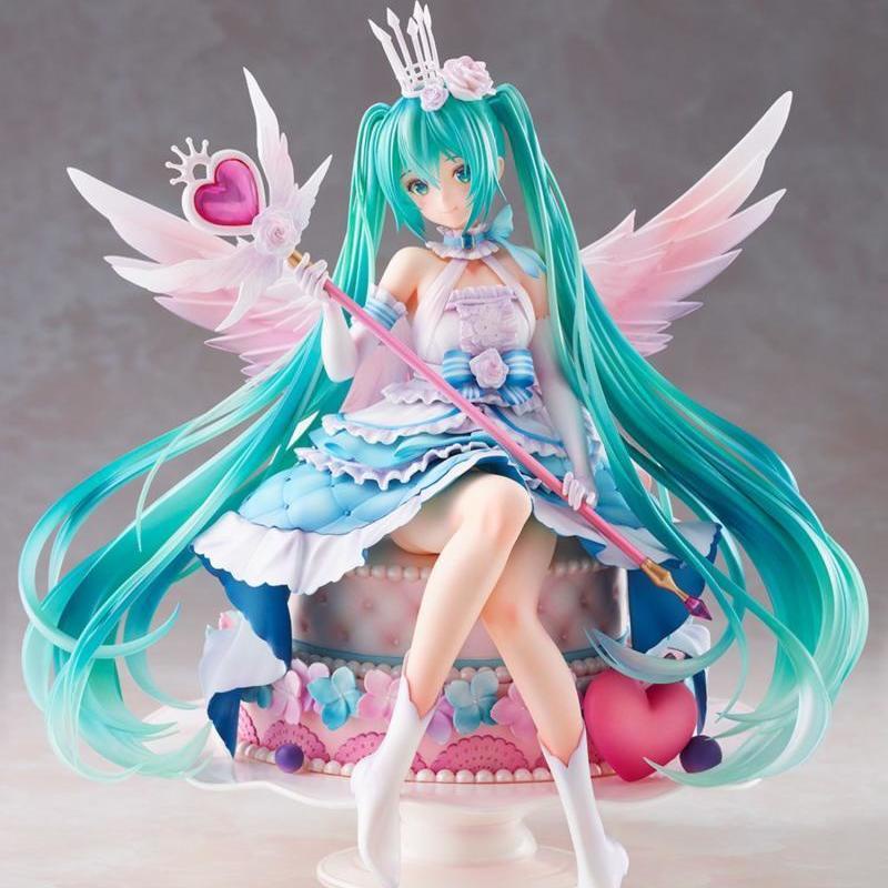 Hatsune Miku túi may mắn hộp bí ẩn bánh ngọt thiên thần cô gái búp bê văn phòng trang trí bàn