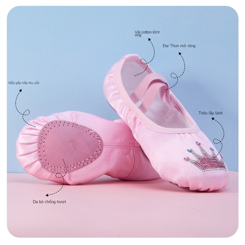 Giày múa ba lê trẻ em Soft-DX