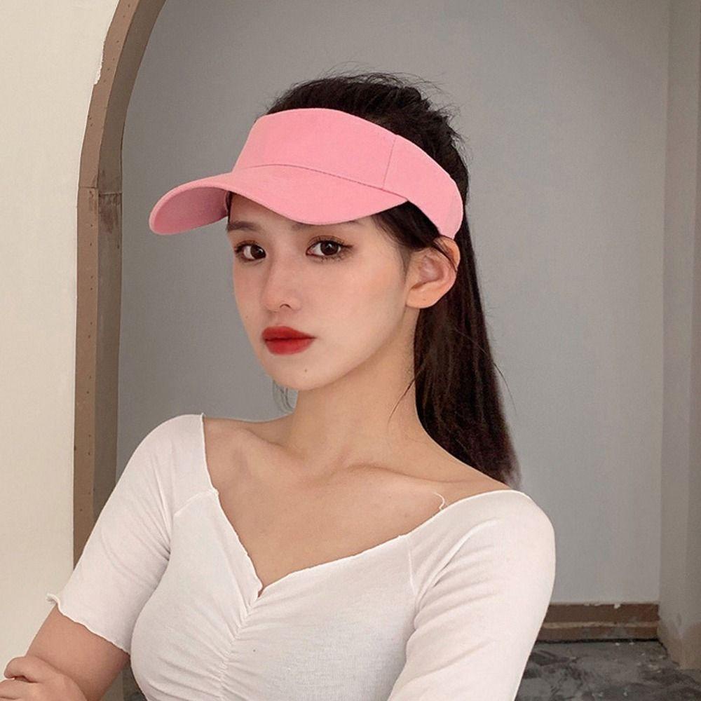 Mũ Lưỡi Trai Nửa Đầu Chống Nắng Tia UV Màu Trơn Hiệu TAYLOR1 Dễ Phối Đồ Thời Trang Cho Nữ