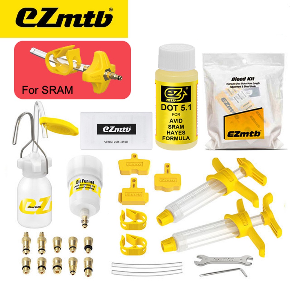 Bộ Dụng Cụ Sửa Chữa Phanh Đĩa Thủy Lực Ezmtb Cho SRAM, SHIMANO, Avid, MAGURA Series MTB