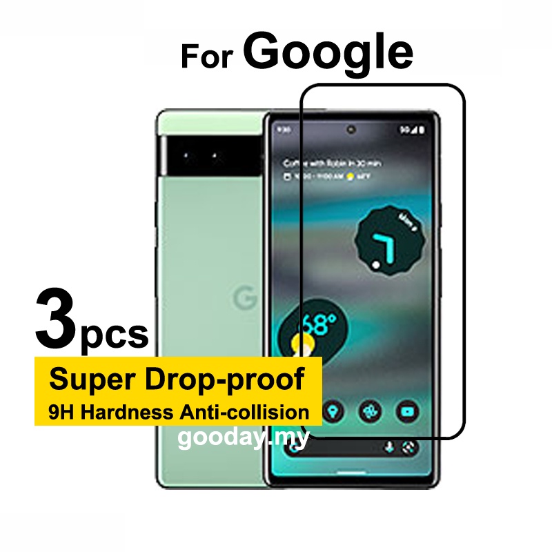 3 Chiếc Kính Cường Lực Google Pixel 7a Bảo Vệ Toàn Diện Màn Hình Cho Google Pixel 7a 6a 5 5a 4a 4 3a