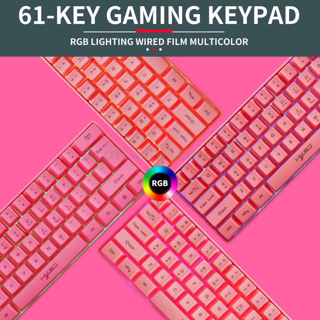Bàn Phím Chơi Game 61 Phím HXSJ V700 Chuyên Nghiệp