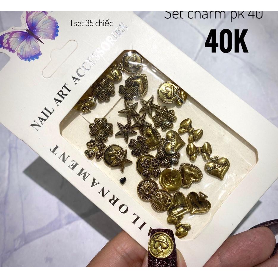 Set charm 9-đồ nails chuyên nghiệp- đồ nails nhật quyên