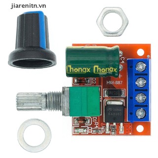 jiarenitn Mini 5A 90W PWM DC Motor Speed Controller Module DC-DC 5V-35V Adjustable Regulator Control Governor Switch LED Dimmer vn