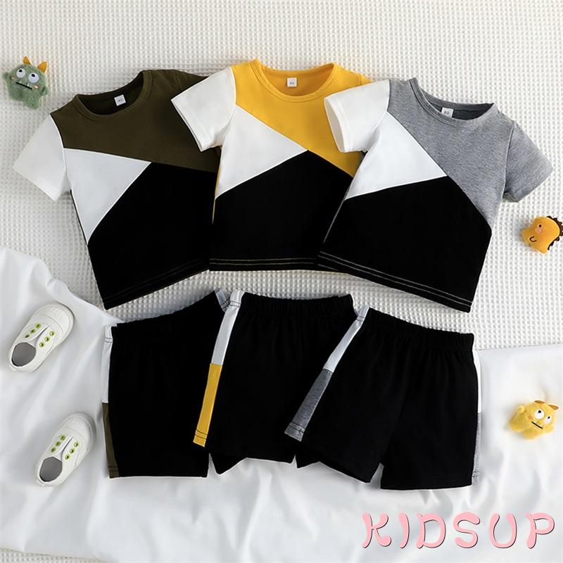 Set Đồ 1-2 Món Gồm Áo Thun Tay Cộc + Quần Ngắn 3 Màu Sắc Đa Dạng Cho Bé Trai