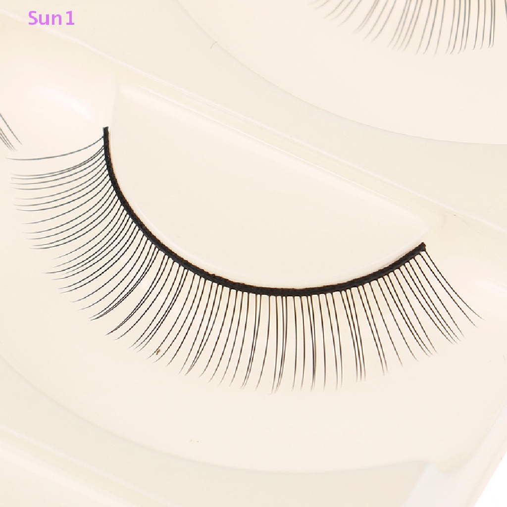 Sun1> 5 Pairs Training Practice Eyelash Extension Self Practise False Strip Lashes well