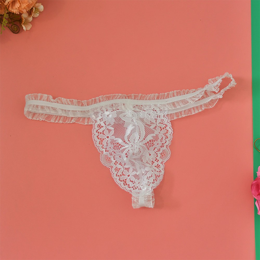 Quần Lót Nam Lọt Khe Phối Ren Xuyên Thấu Gợi Cảm