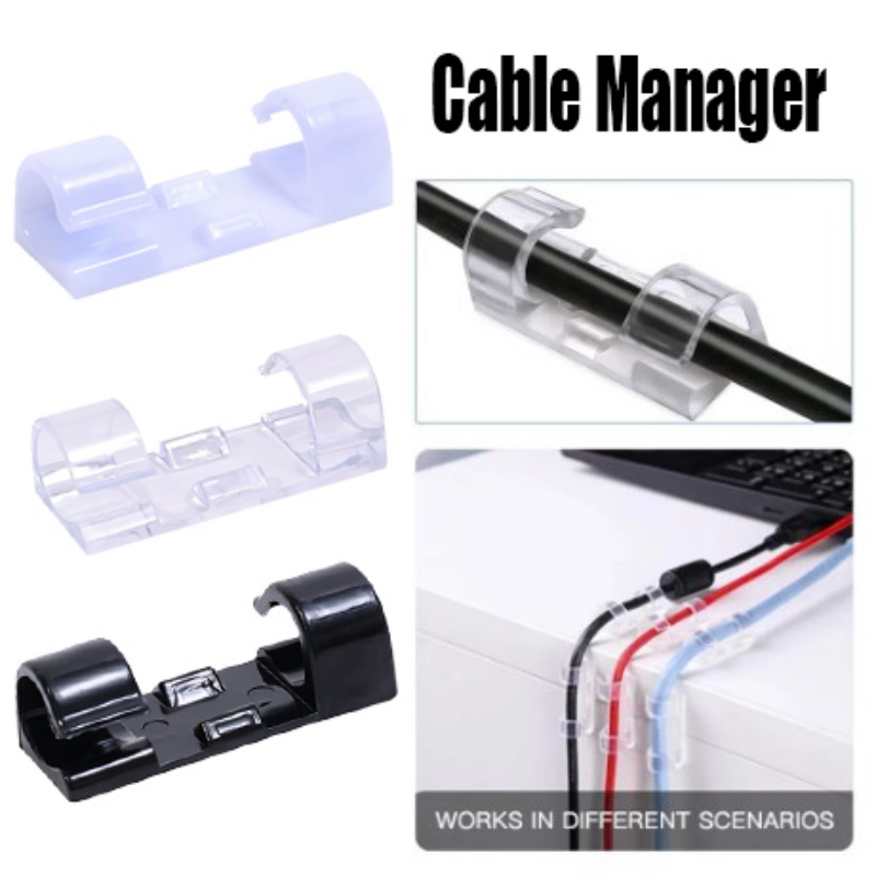 Giá Đỡ Cố Định Dây Cáp Sạc / USB Thông Dụng Sắp Xếp Gọn Gàng Để Bàn