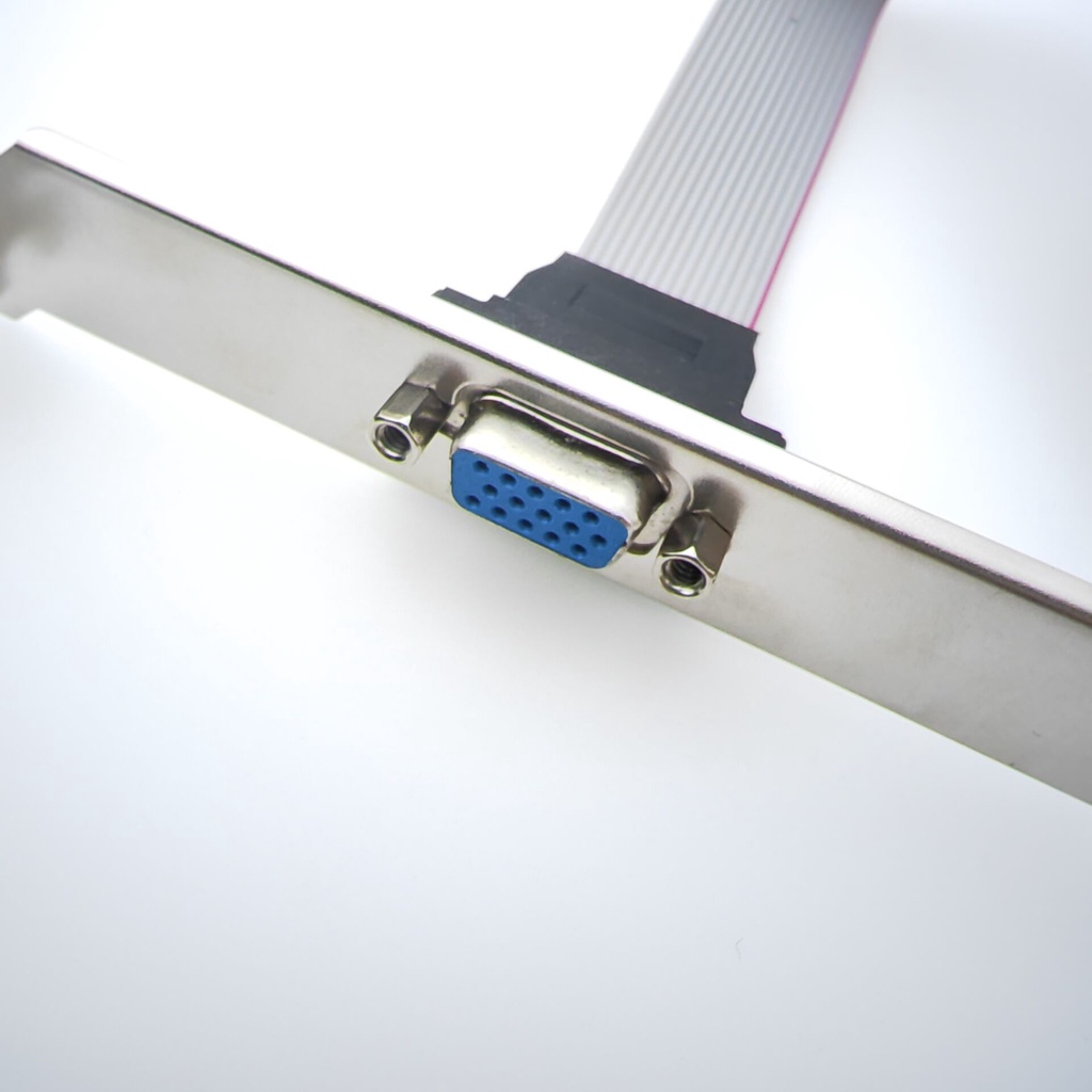 Dây Cáp Nối Dài Chuyển Đổi VGA 2.54mm 16Pin Female Sang 15Pin GPU Dài 20cm