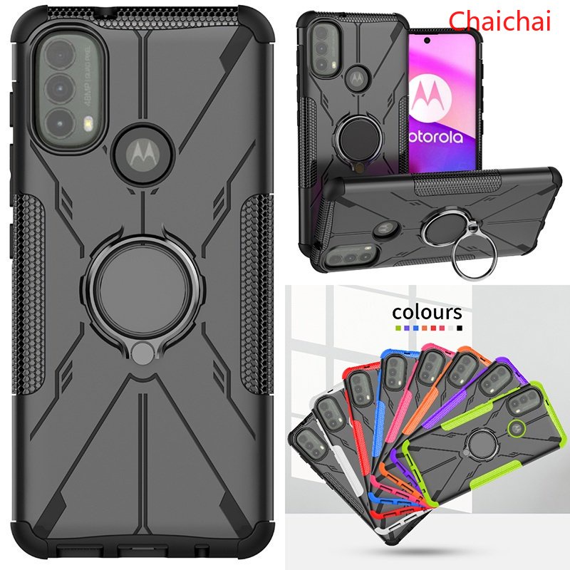 Ốp Lưng ChốNg SốC Có NhẫN Đỡ Cho Motorola Moto E40 E30 Edge 20 pro 20 lite