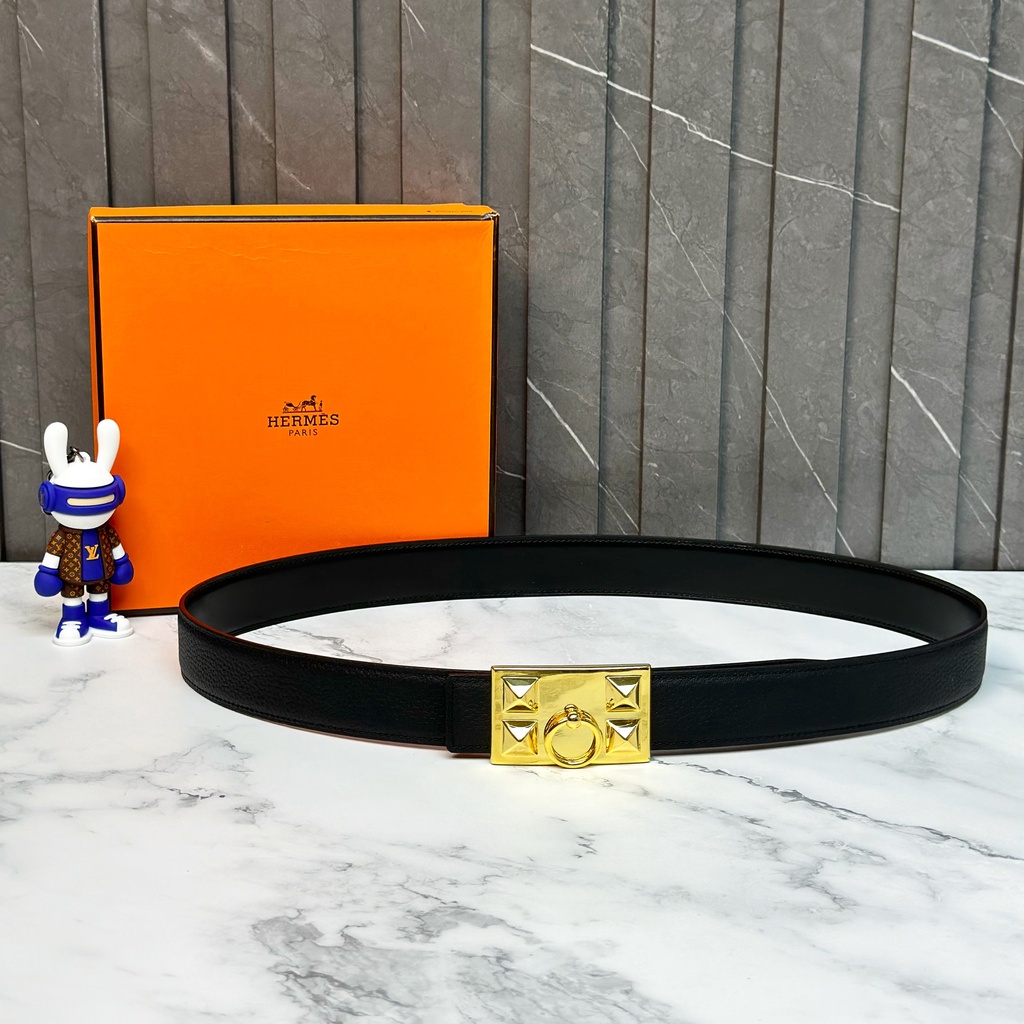 Thắt lưng, dây nịt, belt HM móc khóa dây sần size 85-110cm fullbox LA 1-1 on web