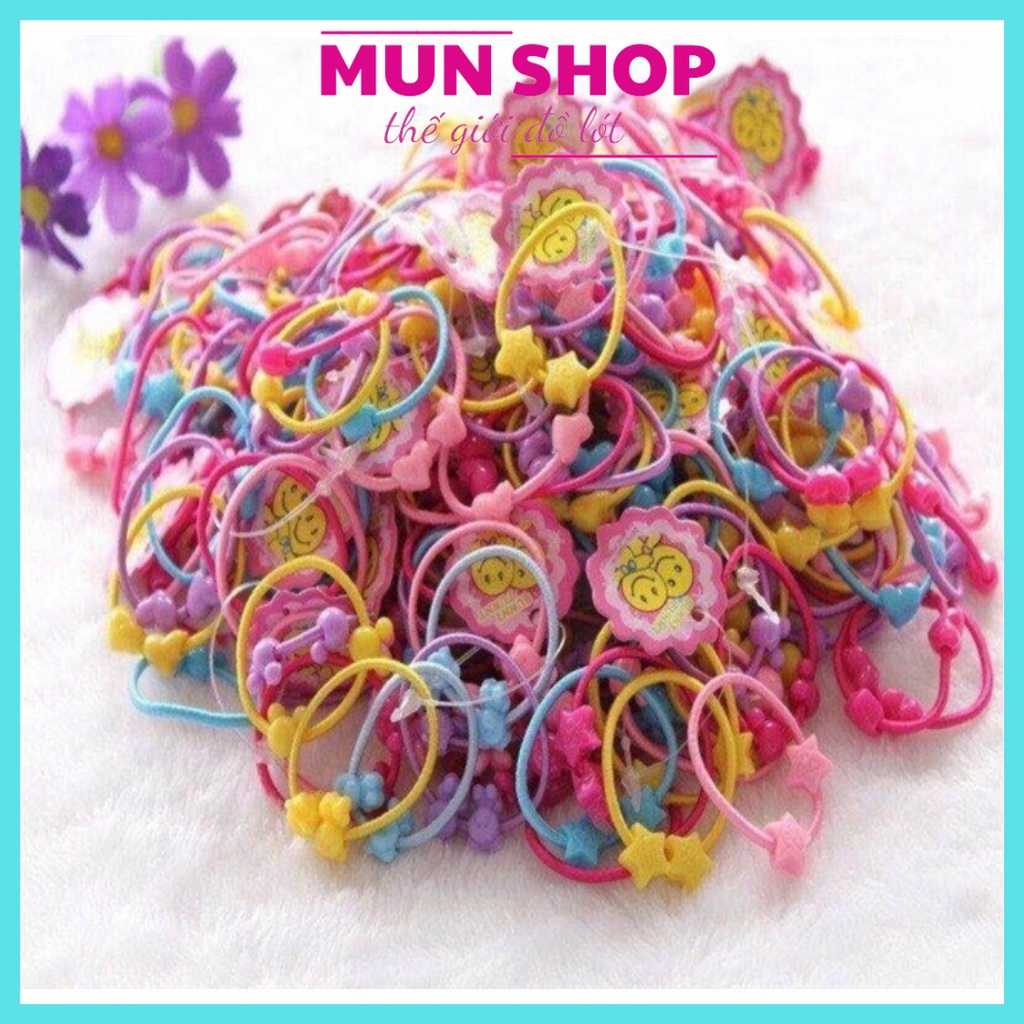 Túi 50 dây chun buộc tóc cho bé