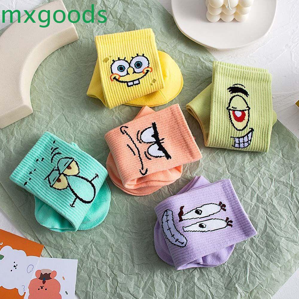Vớ Cotton Polyester Thoáng Khí In Họa Tiết Spongebob Phong Cách Harajuku Cho Nam Và Nữ