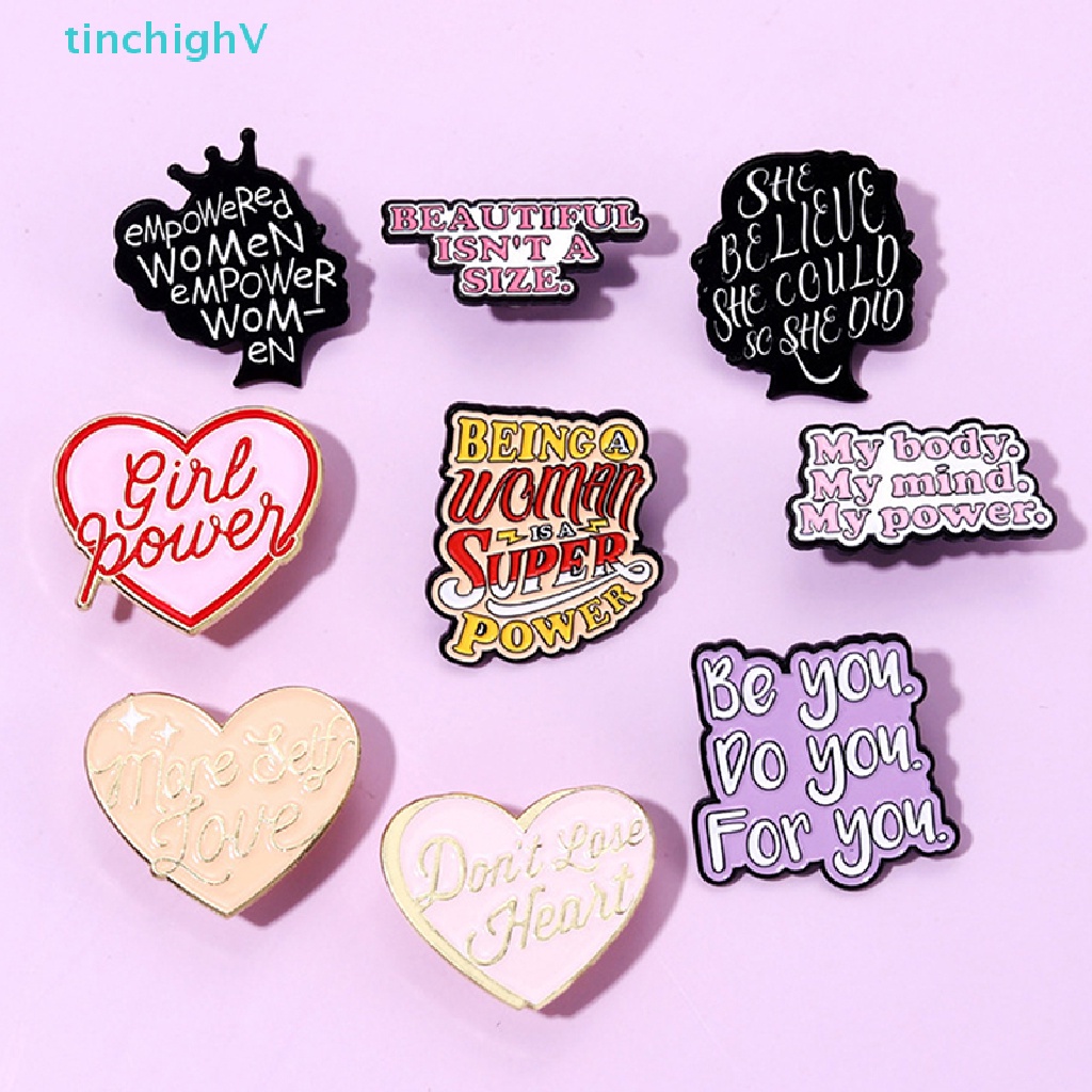 [TinchighV] Trâm Cài Áo Khoác Hình Chữ Cái Tiếng Anh Tráng Men Cá Tính Vui Nhộn [Mới]