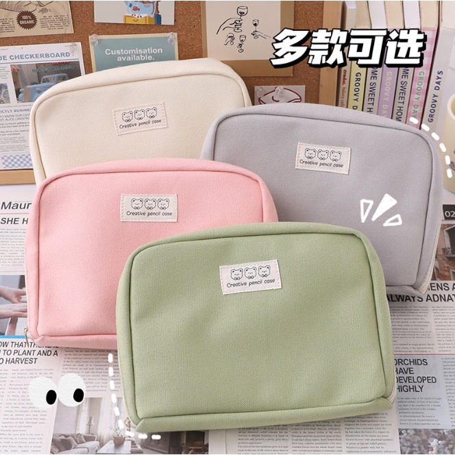 Túi Đựng Bút / Mỹ Phẩm Nhiều Ngăn Sức Chứa Lớn Tiện Dụng Cho Nữ