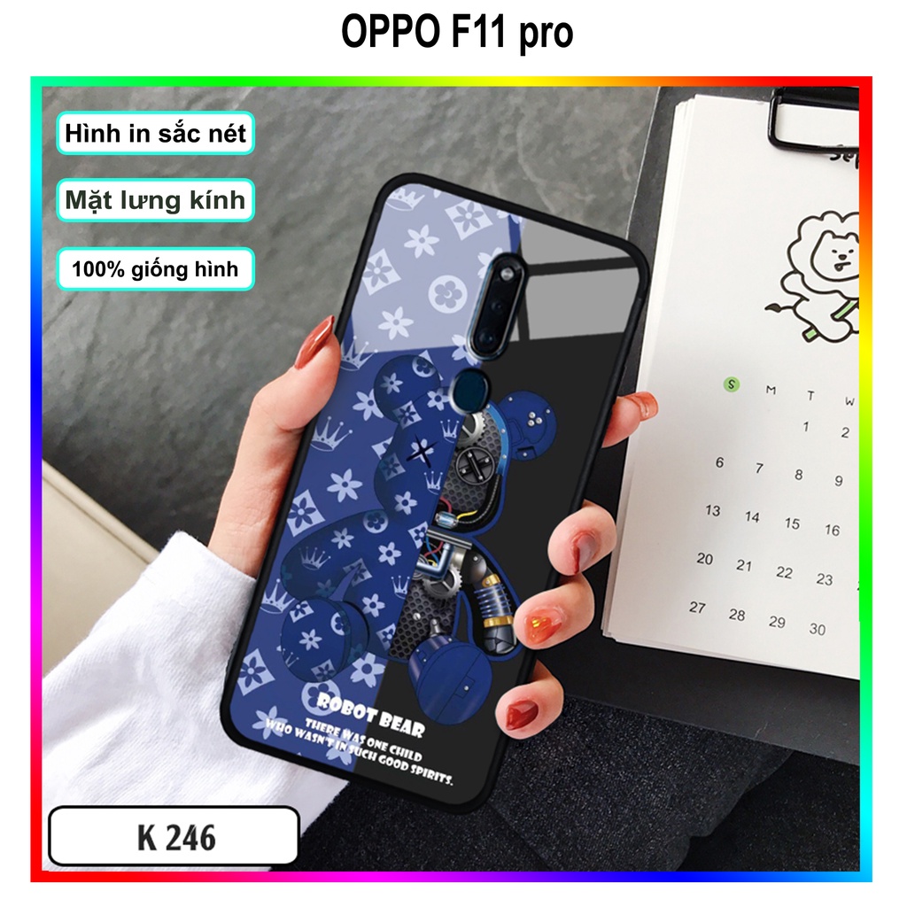 Ốp lưng gấu bearbrick, Kaws, hoạt hình Oppo F11/F11 Pro