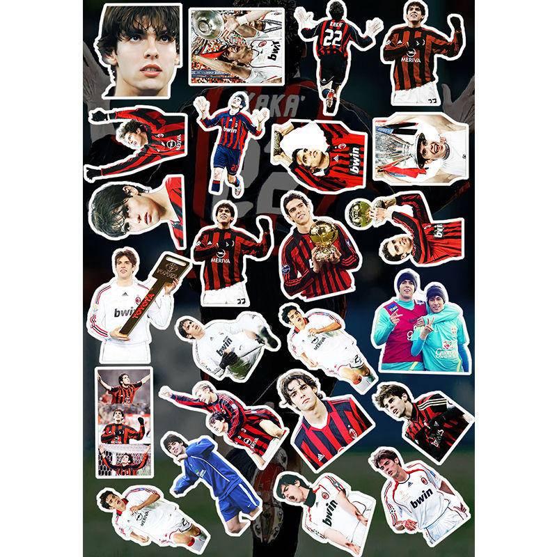 Miếng Dán Trang Trí Hình Ngôi Sao Bóng Đá Kaka Brazil