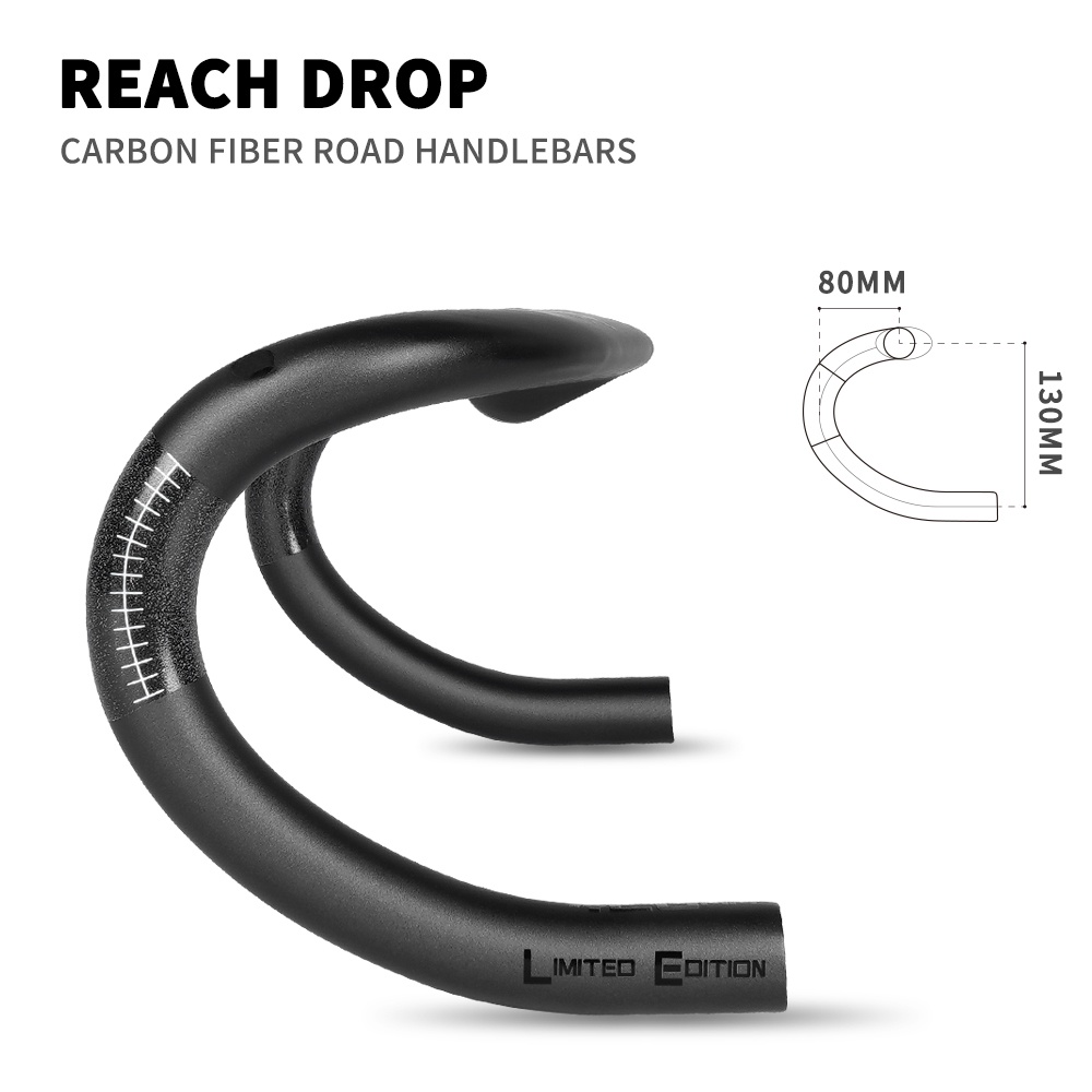 Ghi Đông Xe Đạp Tosek Zxr-TWO 400 / 420 / 440mm Chất Liệu Carbon