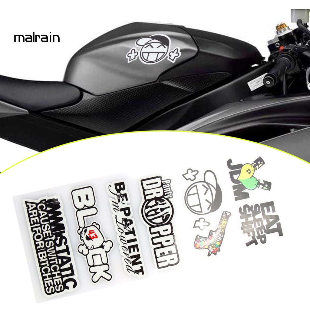 Bộ 5 Miếng Dán Trang Trí Xe Máy Scooter DIY