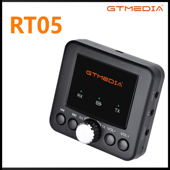 Thiết Bị Truyền Nhận Tín Hiệu Bluetooth 5.0 Zevaret Gtmedia Rt05 2 Trong 1 Cho Điện Thoại / Máy Tính Bảng