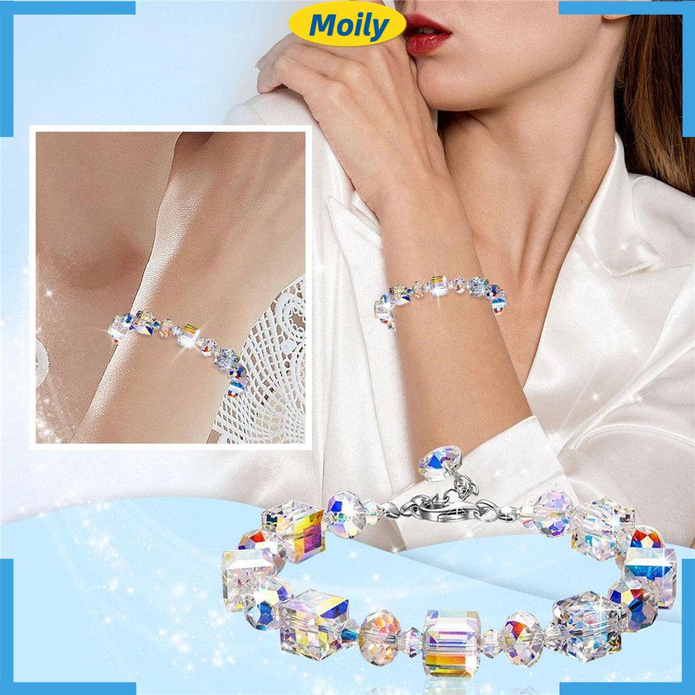 MOILY Bracelet Fashion Sparkling Adjustable Geometric Shape