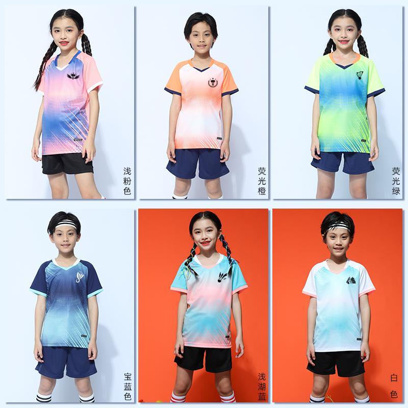 Bộ Đồ Thể Thao Đánh Cầu Lông Ngắn Tay Thời Trang Cho Trẻ Em