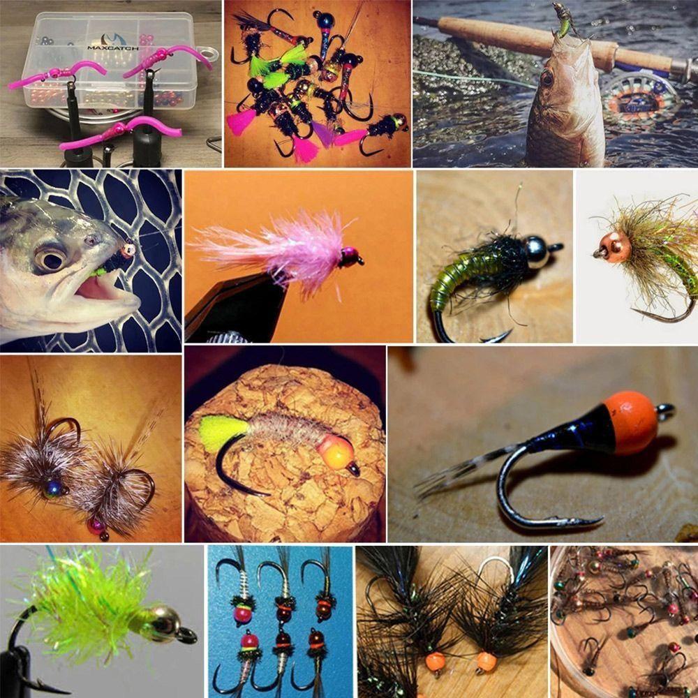 MUVAKO 20Pcs/lot Tungsten Beads Durable 2.5mm/3.0mm/3.5mm/4.0mm Nice-Designed High Quality Slotted Bead