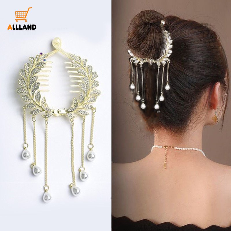 Kẹp Tóc Đính Đá / Ngọc Trai Nhân Tạo Thời Trang Dành Cho Nữ