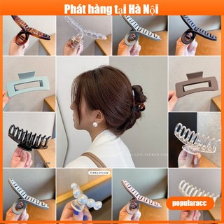 Kẹp nhựa phong cách Hàn Quốc Kẹp tóc cỡ lớn đơn giản cá tính