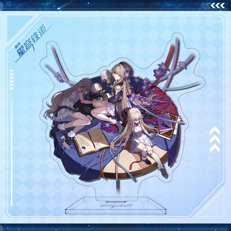 Honkai: Star Ray Đứng Imbibitor Lunae Jingyuan Yanqing Acrylic Trang Trí Bàn Làm Việc