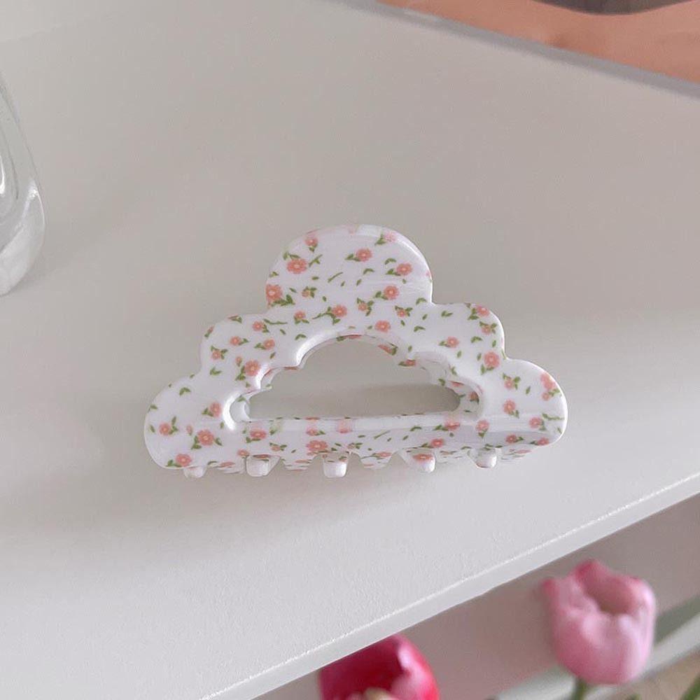 ANEMONE Kẹp Tóc Hình Cá Mập / Bông Hoa Bằng Acrylic Thời Trang Hàn Quốc