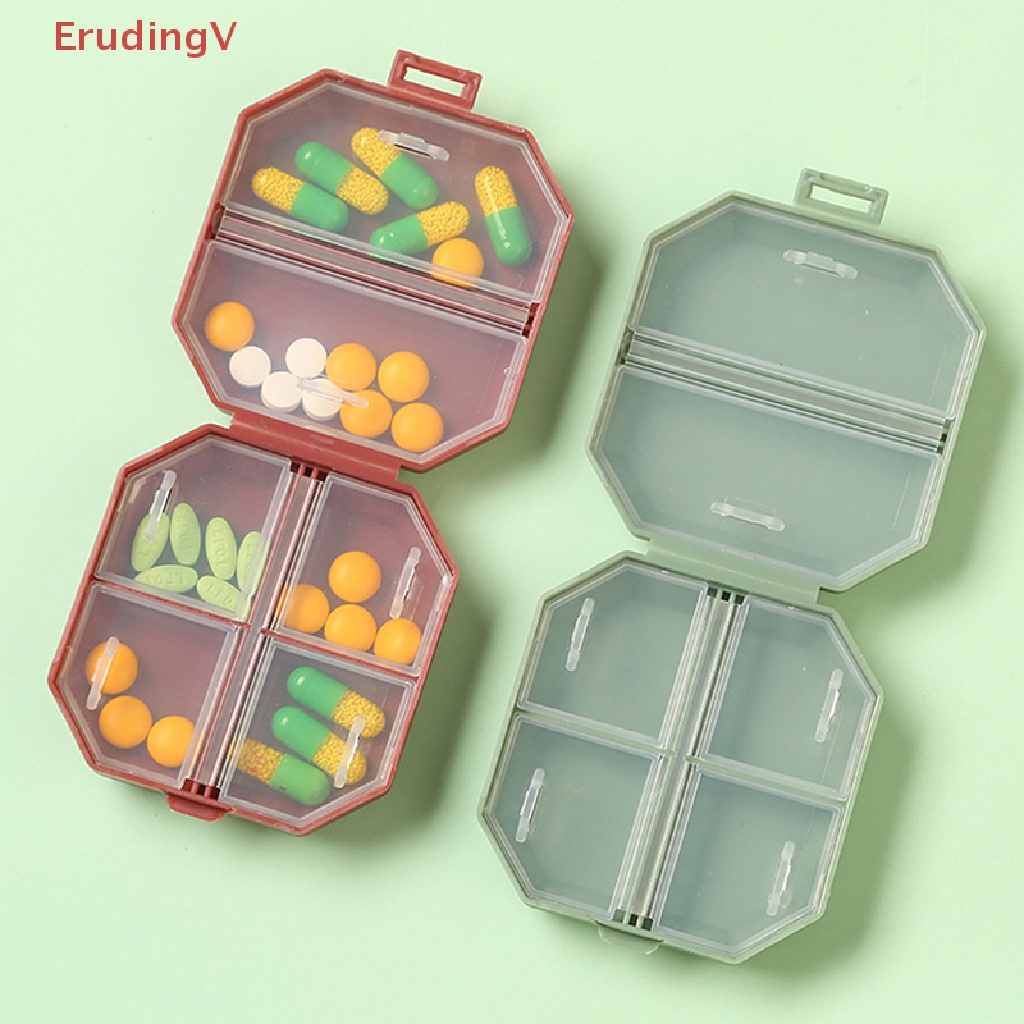 Hộp Đựng Thuốc Mini 6 Ngăn Tiện Dụng Mang Theo Du Lịch