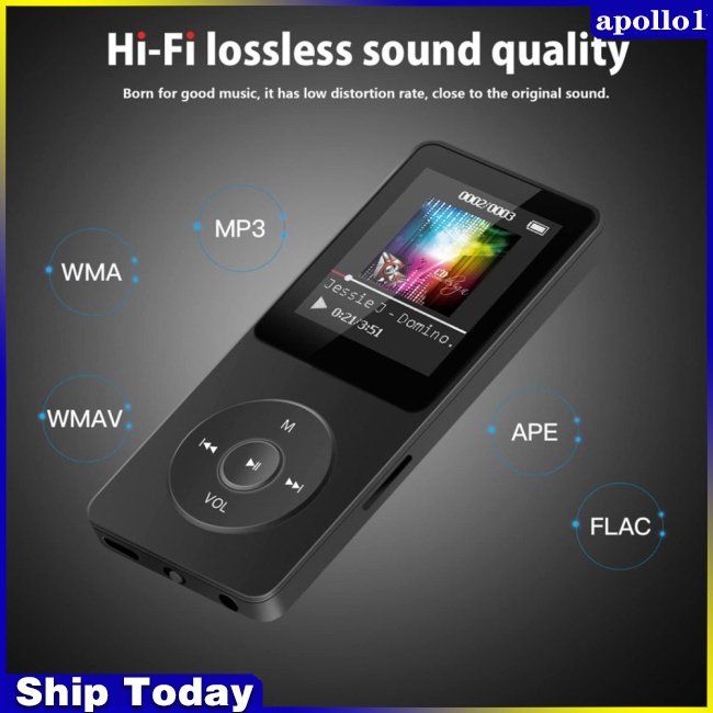 Máy Nghe Nhạc Mp3 Mp4 Fm Radio Bluetooth Siêu Mỏng Dạng Bút Ghi Âm Ngoài Trời Cho Học Sinh