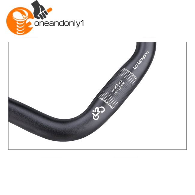 Tay Lái Hình Chữ U Bằng Hợp Kim Nhôm 25.4x580mm Cho Xe Đạp Brompton