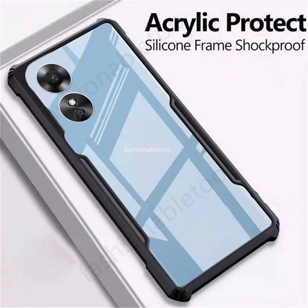 Ốp Điện Thoại TPU Acrylic Trong Suốt Chống Sốc Cho Oppo Reno8 T 8T 8 pro plus 8Z 8Lite Reno8T Reno8pro 4G 5G