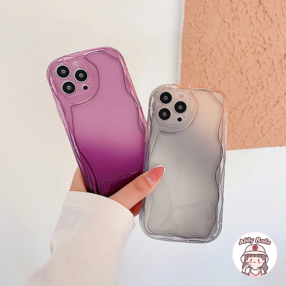 Ốp Điện Thoại TPU Mềm Bo Viền Chống Sốc Màu Gradient Sang Trọng Cho IPhone 14 Pro Max 13 12 11 Pro Max