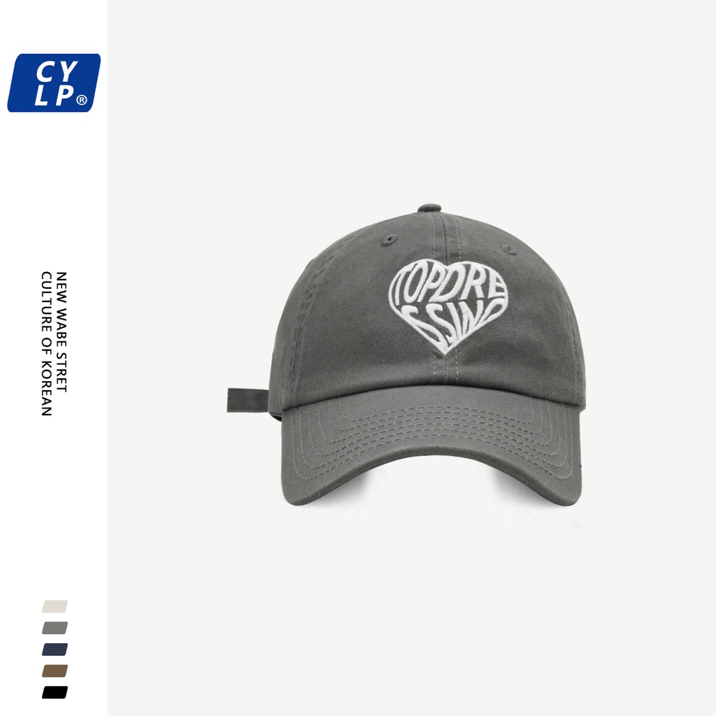 Mũ Lưỡi Trai Mềm Thêu Chữ Phong Cách Hàn Quốc Thời Trang Xuân Hè Cho Nam Và Nữ