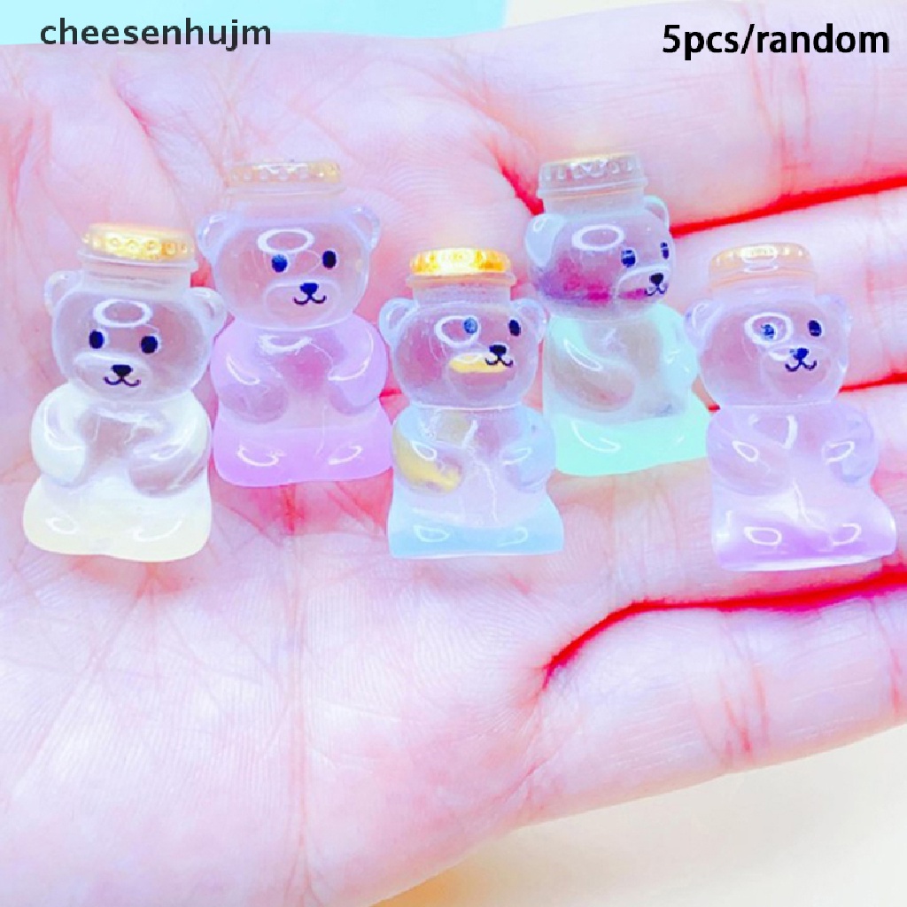 Bộ 5 Tượng Gấu Dạ Quang Trang Trí Phong Cảnh