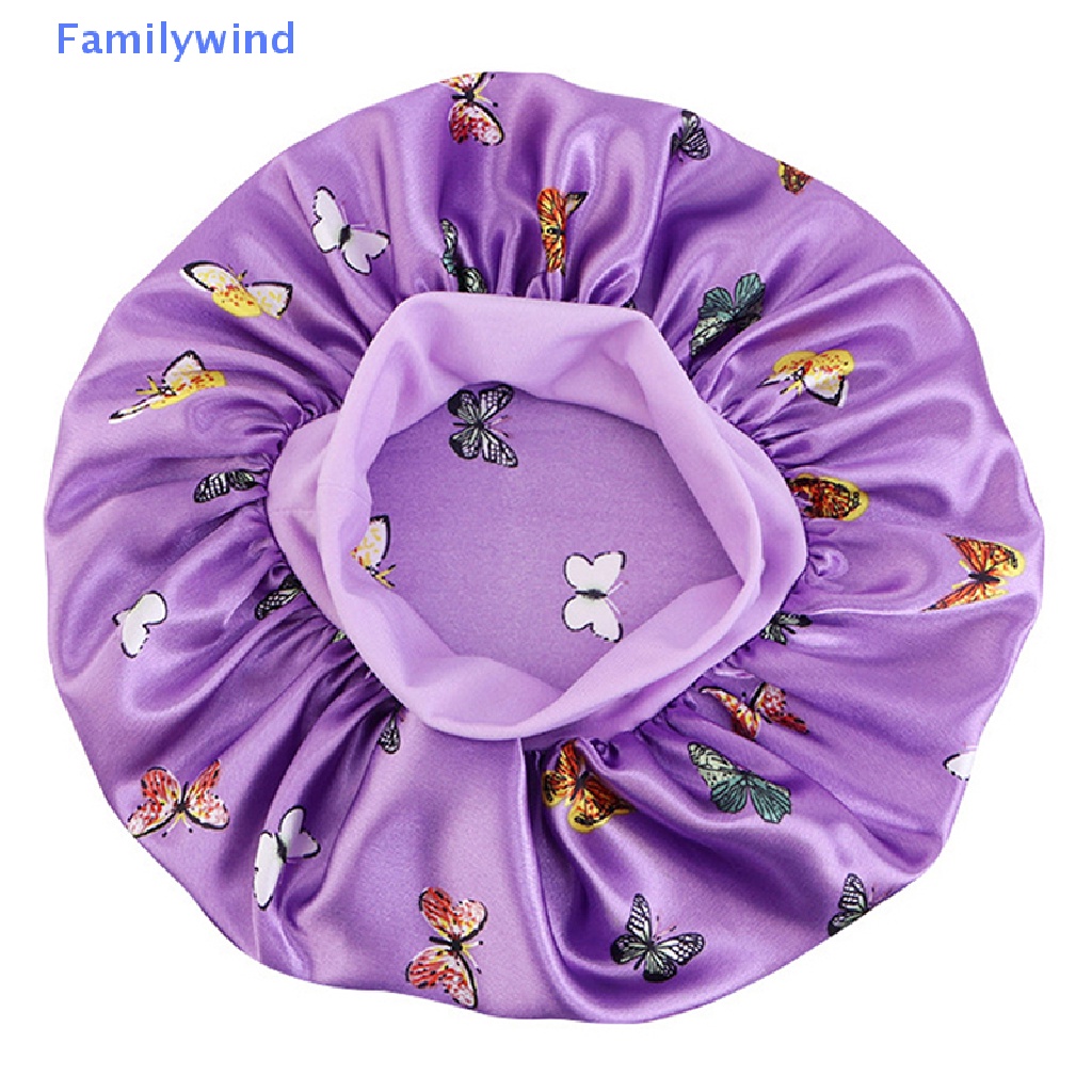 Familywind &gt; Mũ Trùm Đầu Co Giãn Có Thể Điều Chỉnh Họa Tiết Bướm Cho Nữ