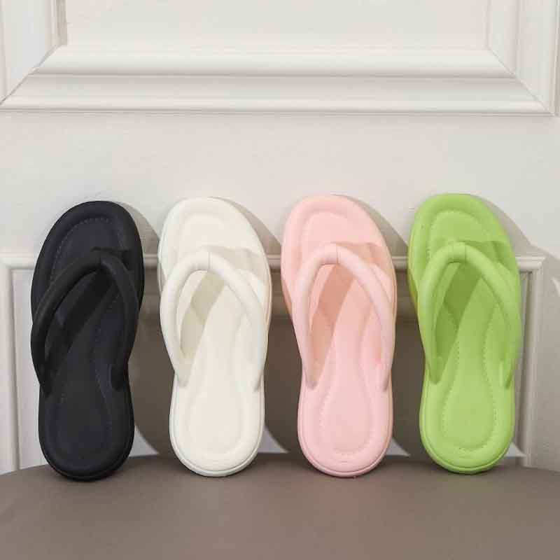 Oeteo Dép Xỏ Ngón Đế Bằng Màu Sắc Ngọt Ngào Thời Trang Cho Nữ